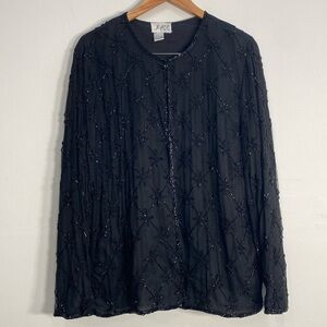 Vintage JMD Silk Beaded‎ Jacket M/L